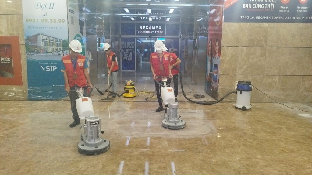 Đánh Bóng Sàn Đá Marble