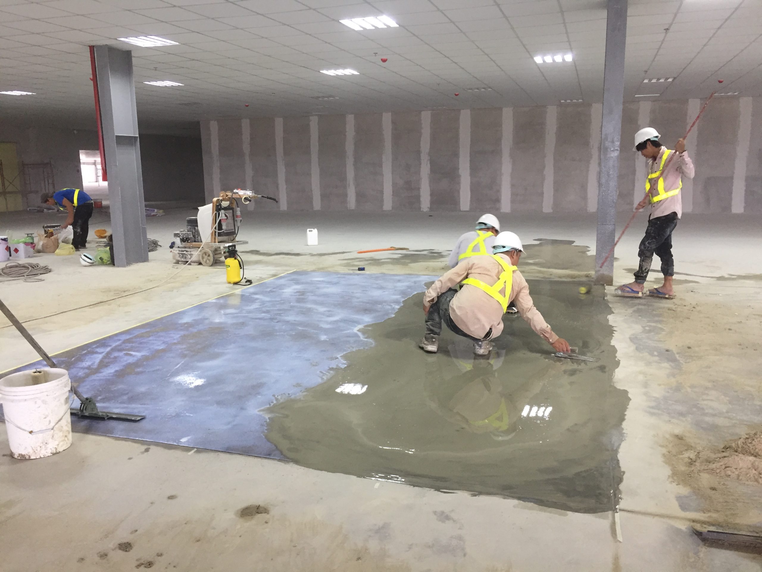 Quy trình thi công vữa tự san phẳng