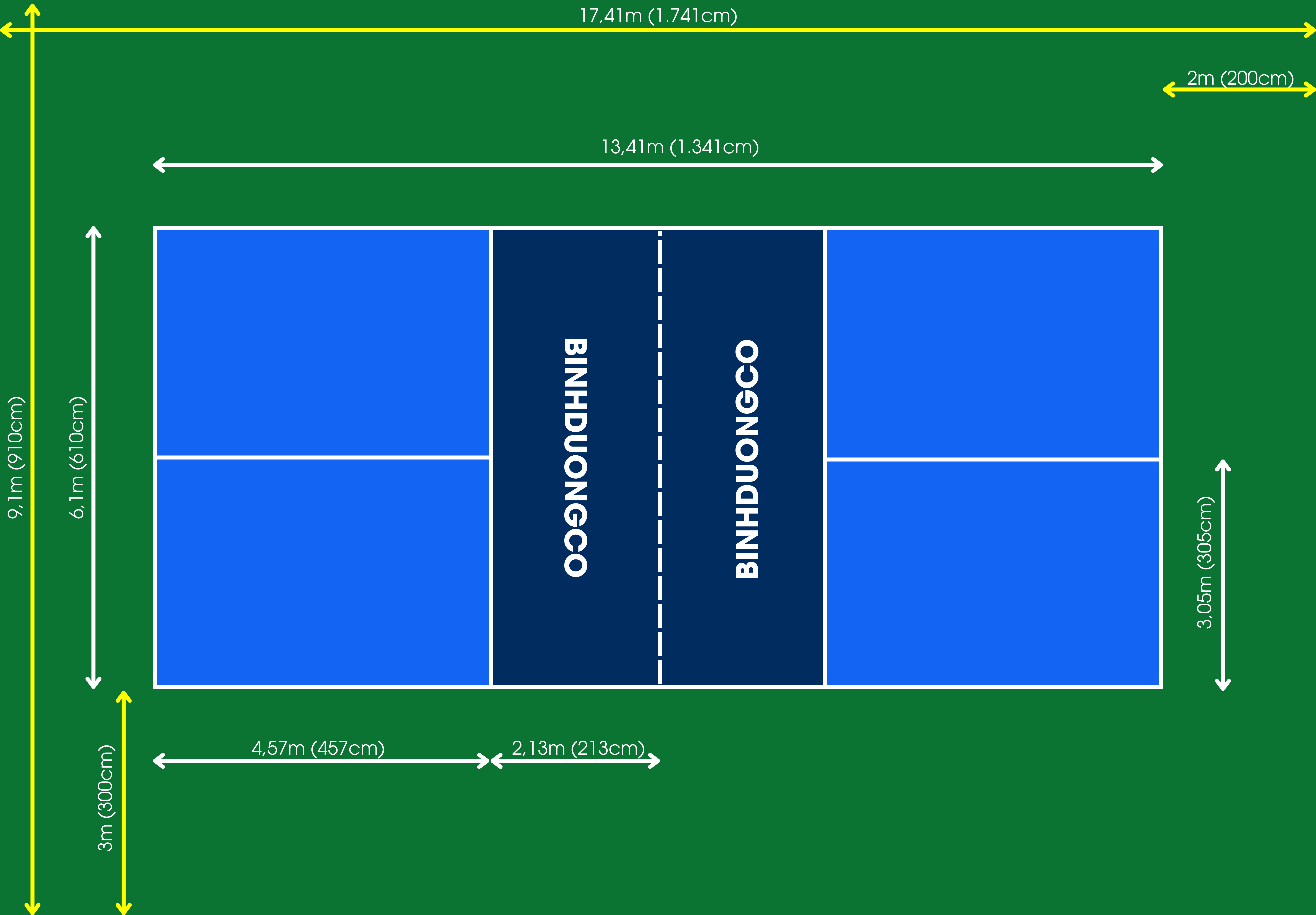 Thi công sơn sân Pickleball tại Bình Phước